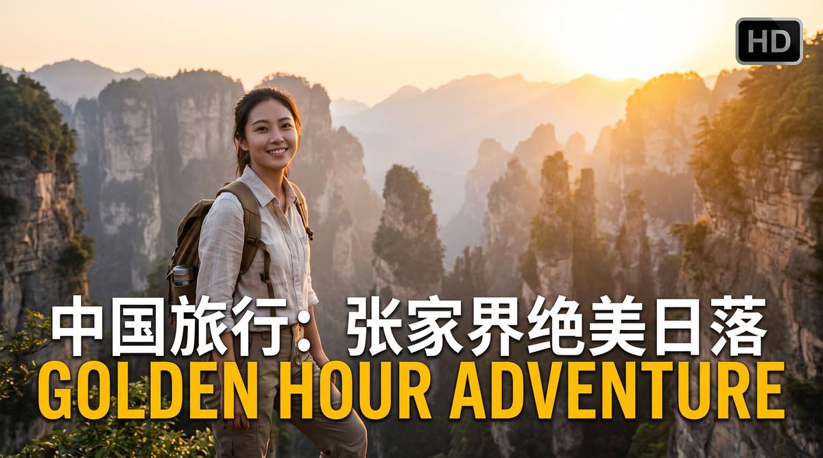 少萝 少萝旅行视频教程：张家界绝美日落，一生必去的风景